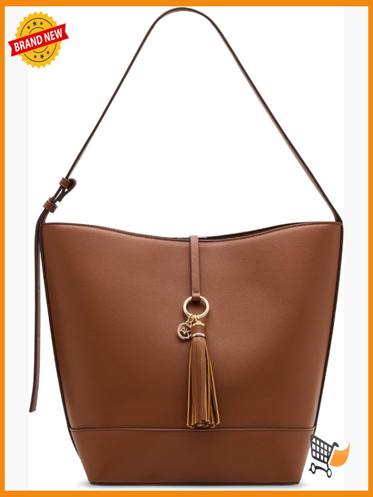 Large Hobo Bag With Tassel, Convertible Strap, Spacious, Spot Clean